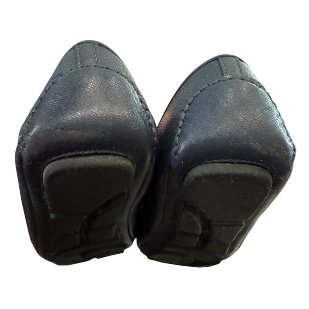 Michael Kors Women's Navy Leather Slp-on Ballet Flats 9 - Picture 8 of 8